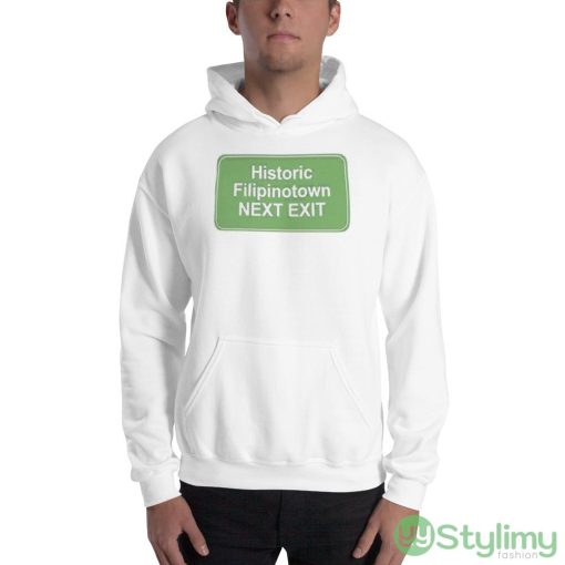 Historic Filipinotown Next Exit Graphics T Shirt - 18500 Unisex Heavy Blend Hooded Sweatshirt