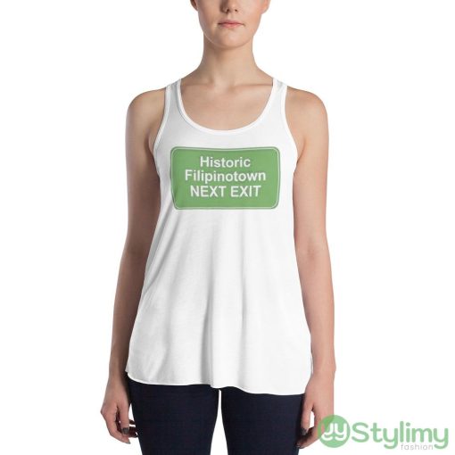 Historic Filipinotown Next Exit Graphics T Shirt - 8800 Women's Flowy Racerback Tank