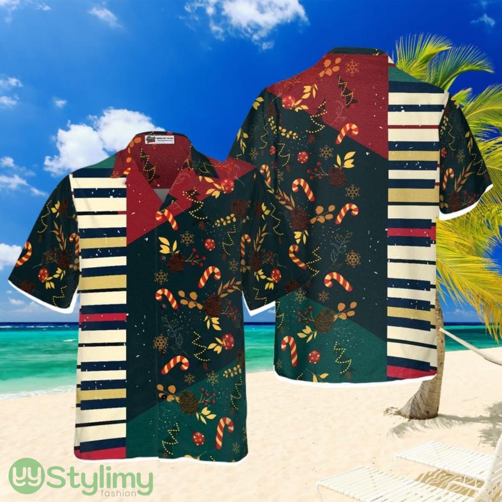 Hyperfavor Christmas Pattern with Piano Hawaiian shirt, Christmas For Men And Women 1 Hyperfavor Christmas Pattern with Piano Hawaiian shirt, Christmas For Men And Women Product Photo 1