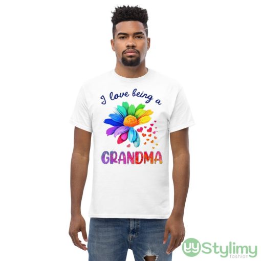I Love Being A Grandma Sunflower Design Shirt - Men’s Classic Tee Gildan 5000