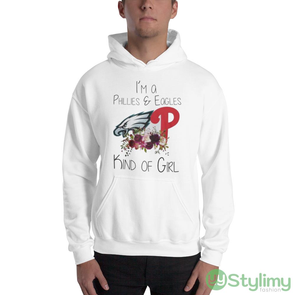 I’m a Phillies vs Eagles Kind of Girl shirt 2 I’m a Phillies vs Eagles Kind of Girl shirt - 18500 Unisex Heavy Blend Hooded Sweatshirt