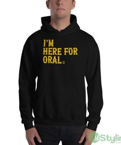 Kansas State Wildcats I’m Here For Oral Shirt - 18500 Unisex Heavy Blend Hooded Sweatshirt