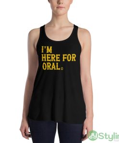 Kansas State Wildcats I’m Here For Oral Shirt - 8800 Women's Flowy Racerback Tank