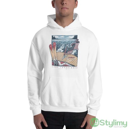 Lake Tuscaloosa USA Quick Ship Design Shirt - 18500 Unisex Heavy Blend Hooded Sweatshirt