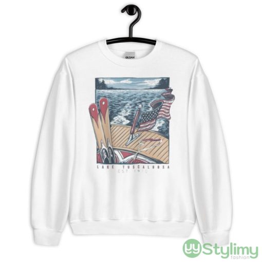 Lake Tuscaloosa USA Quick Ship Design Shirt - 18000 Unisex Heavy Blend Crewneck Sweatshirt