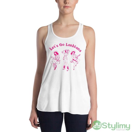 Let’s Go Lesbians Shirt For Men And Women - 8800 Women's Flowy Racerback Tank