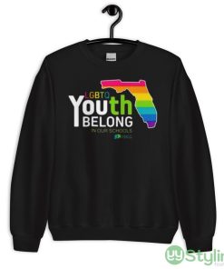 LGBTQ Youth Belong In Our Schools Shirt - 18000 Unisex Heavy Blend Crewneck Sweatshirt