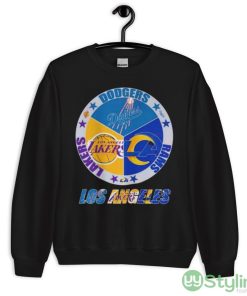 Los Angeles Team Sport Los Angeles Dodgers Los Angeles Lakers And Los Angeles Rams 2023 Shirt - 18000 Unisex Heavy Blend Crewneck Sweatshirt