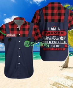 Love Farmer Custom Name Best Outfit Hawaiian Shirt Product Photo 1