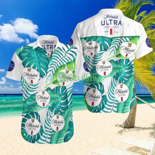 Michelob Ultra Beer Street Style Hawaiian Shirt Product Photo 1