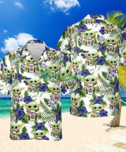 Miller Lite Beer Baby Yoda Hot Version All Over Printed Hawaiian Shirt Product Photo 1