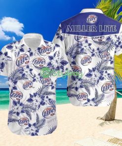 Miller Lite Beer Summer Time Hawaiian Shirt Product Photo 1