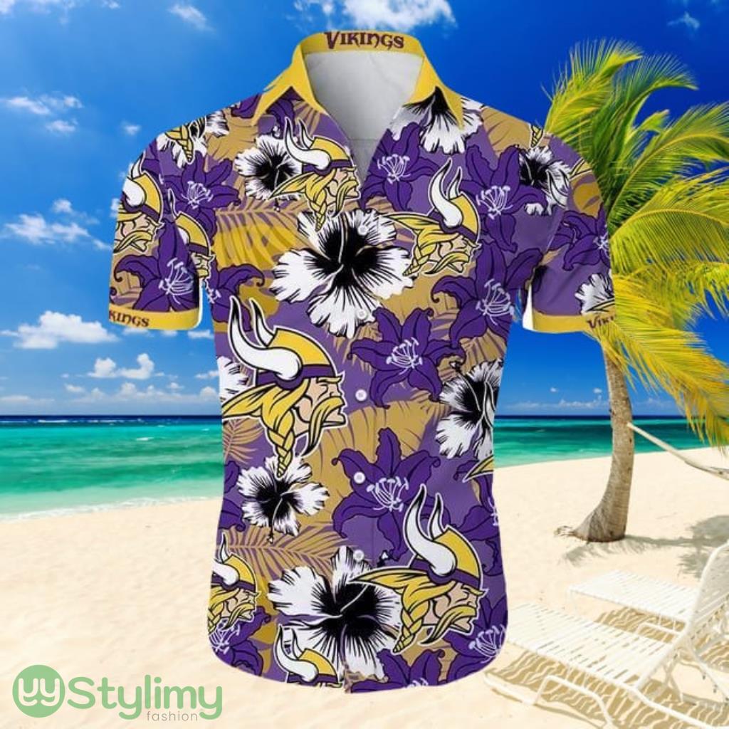 Minnesota Vikings Hawaiian Aloha Shirt For Awesome Fans 1 Minnesota Vikings Hawaiian Aloha Shirt For Awesome Fans Product Photo 1