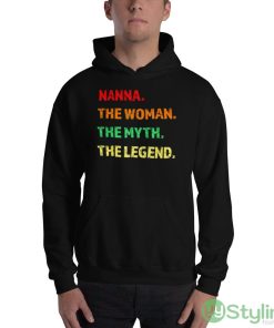 Nanna the woman the myth the legend shirt - 18500 Unisex Heavy Blend Hooded Sweatshirt