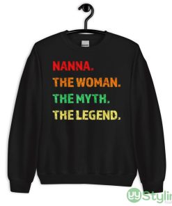 Nanna the woman the myth the legend shirt - 18000 Unisex Heavy Blend Crewneck Sweatshirt