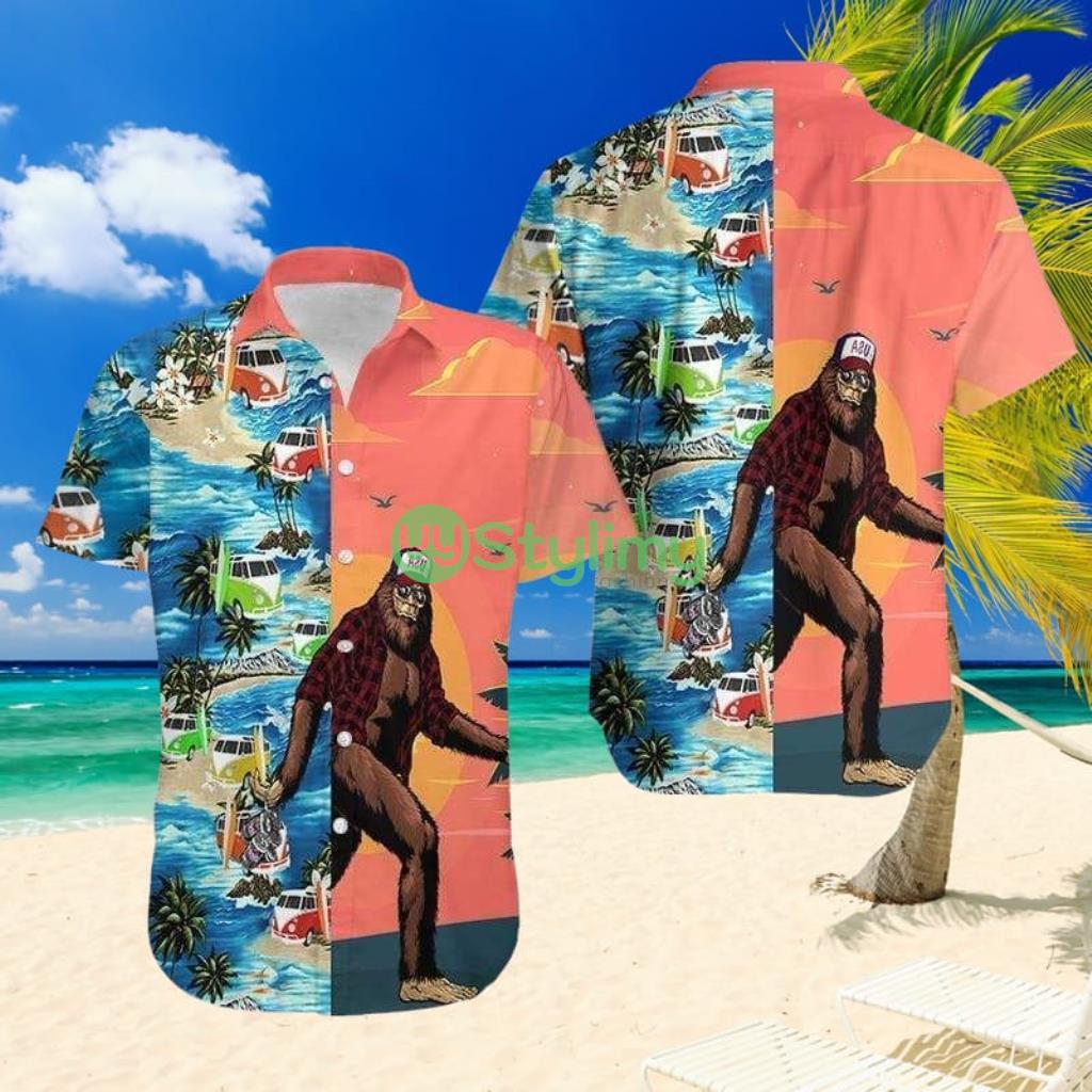 Order Bigfoot Bus Beach Hawaiian Aloha Shirts 2 Order Bigfoot Bus Beach Hawaiian Aloha Shirts Product Photo 1
