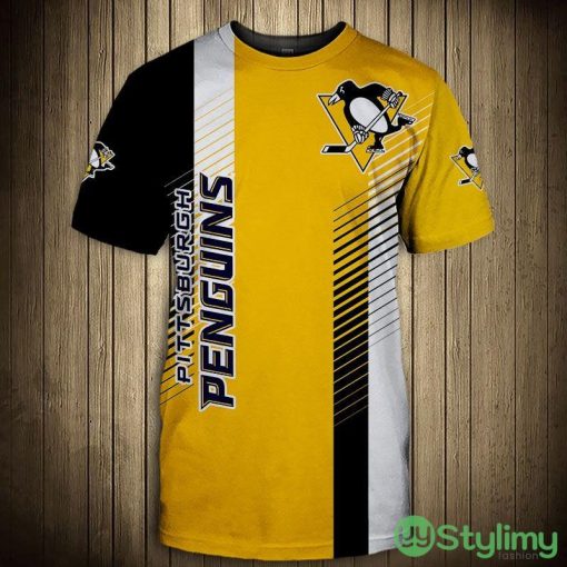 Pittsburgh Penguins Cool Design 3d T-Shirt For Men And Women - Pittsburgh Penguins T-Shirt 3D cool design short Sleeve_1