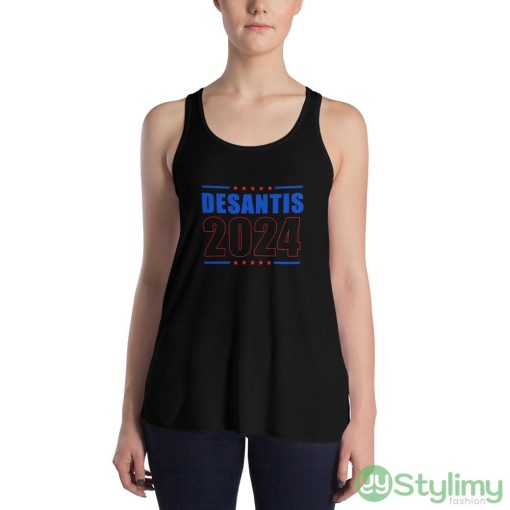 Ron Desantis for President 2024 Design 9 Black T Shirt - 8800 Women's Flowy Racerback Tank