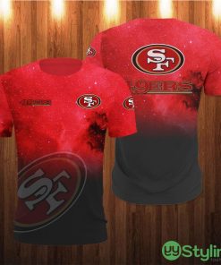 San Francisco 49ers Galaxy Graphics 3d T-Shirt For Men And Women - San Francisco 49ers T-shirt 3D Galaxy graphic gift for fan_1