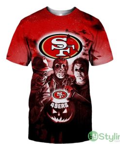 San Francisco 49ers Halloween Horror Night 3d T-Shirt For Men And Women - San Francisco 49ers T-shirt Halloween Horror Night gift for fan_1