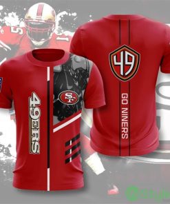 San Francisco 49ers Performance 3d T-Shirt For Men And Women - San Francisco 49ers T-shirt 3D Performance Short Sleeve_1