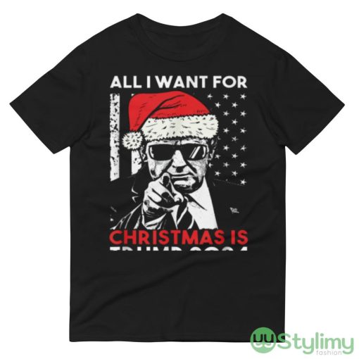 Santa Trump All I Want For Christmas Is Trump 2024 Sweater Shirt - 980 Lightweight Fashion Short Sleeve T-Shirt