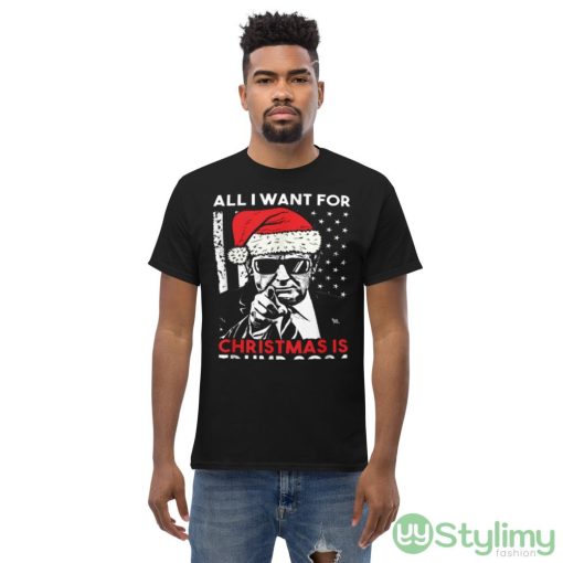 Santa Trump All I Want For Christmas Is Trump 2024 Sweater Shirt - Men’s Classic Tee Gildan 5000