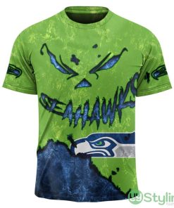 Seattle Seahawks Devil Eyes 3d T-Shirt For Men And Women - Seattle Seahawks T-shirt 3D devil eyes gift for fans_1