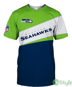 Seattle Seahawks New Style 3d T-Shirt For Men And Women - Seattle Seahawks T-shirt 3D new style Short Sleeve gift for fan_1
