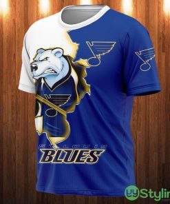 St. Louis Blues Cartoon Graphics 3d T-Shirt For Men And Women - St. Louis Blues T-shirt 3D cartoon graphic gift for fan_1