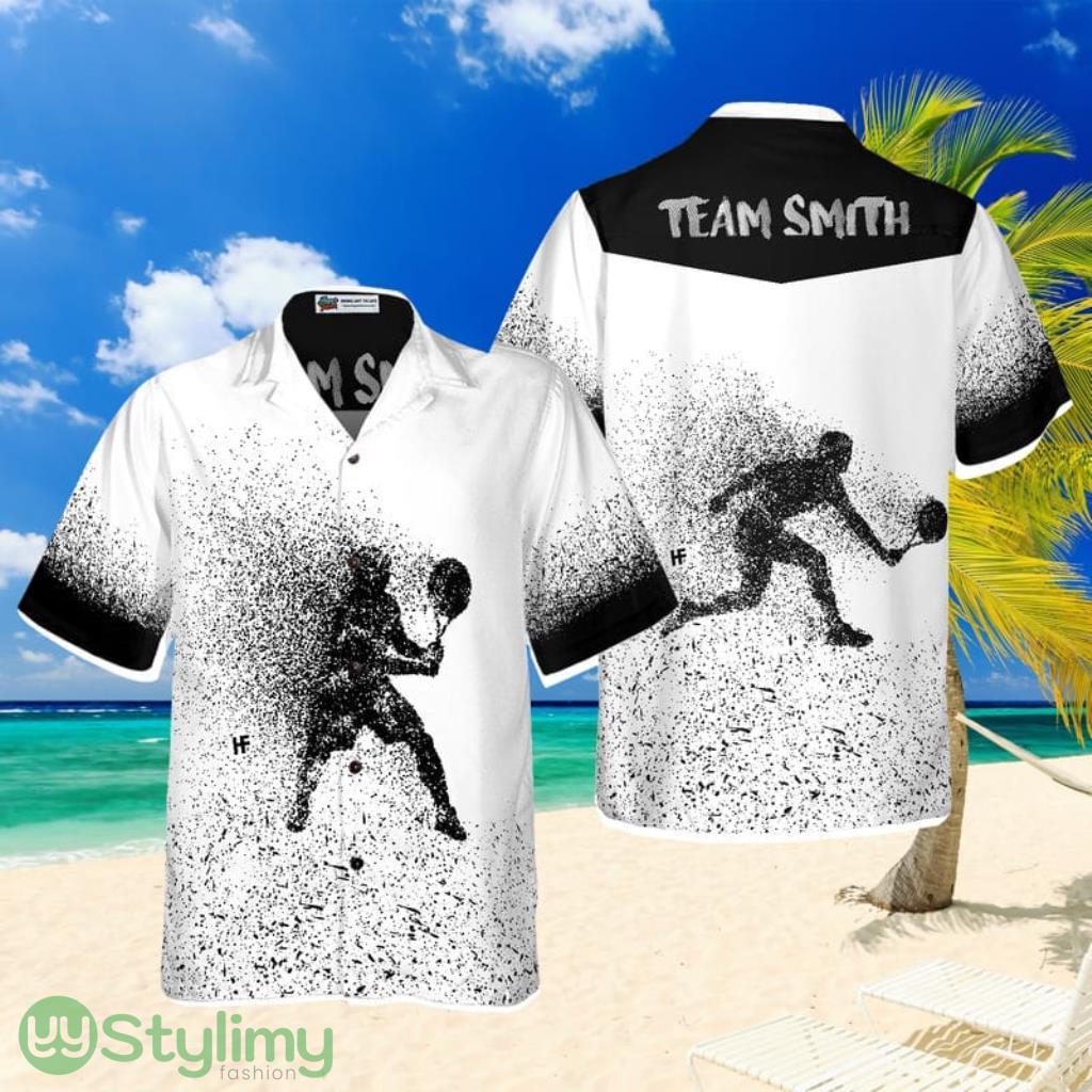 Tennis Black And White Custom Hawaiian Shirt 1 Tennis Black And White Custom Hawaiian Shirt Product Photo 1