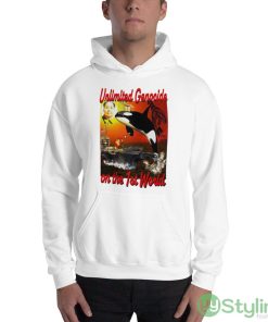 Unlimited genocide on the 1st world shirt - 18500 Unisex Heavy Blend Hooded Sweatshirt
