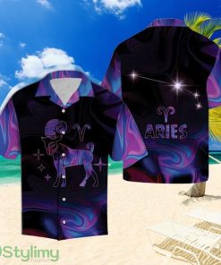 Amazing Aries Horoscope Tropical Aloha Hawaiian Shirt Summer Button Up Product Photo 1