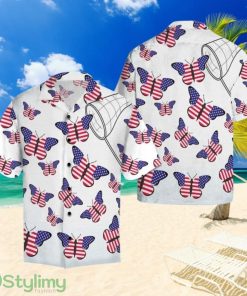 Amazing Butterflie Tropical Aloha Hawaiian Shirt Summer Button Up Product Photo 1