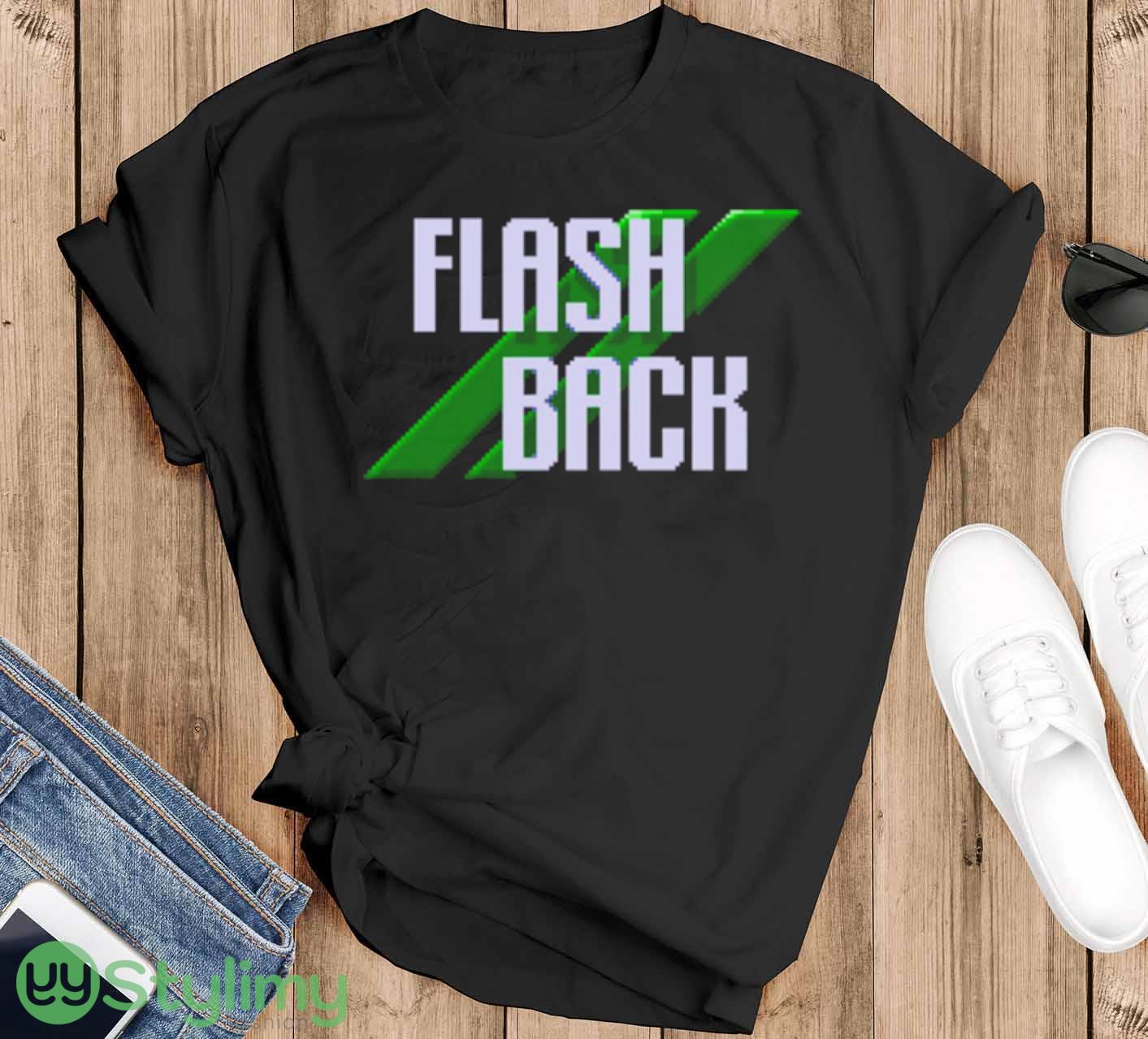 Flashback Genesis Text shirt 8 Flashback Genesis Text shirt - Black T-Shirt