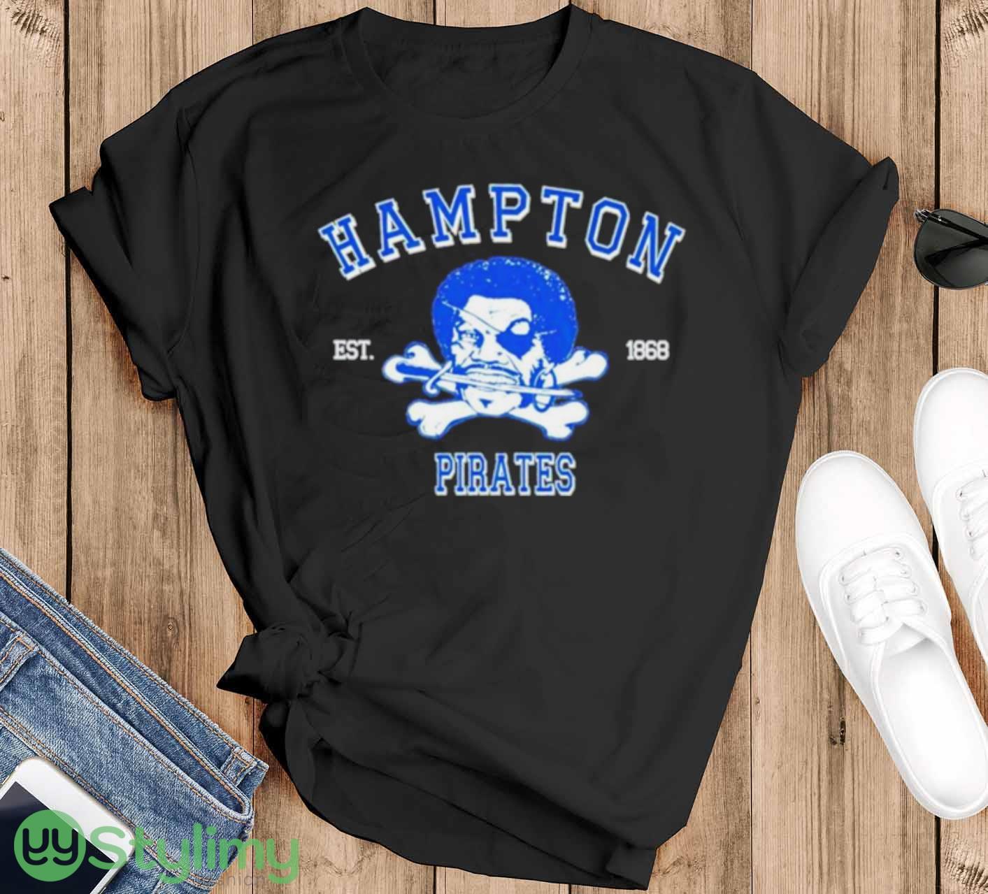Hampton Pirates Est.1868 T Shirt 8 Hampton Pirates Est.1868 T Shirt - Black T-Shirt