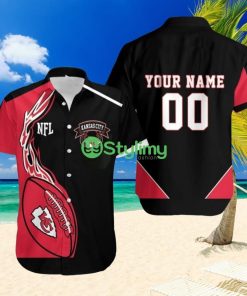 Kansas City Chiefs Fan Fleece Personalized Hawaiian Shirt Product Photo 1