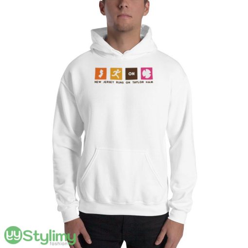 New-Jersey-Runs-on-Taylor-Ham-Shirt - 18500 Unisex Heavy Blend Hooded Sweatshirt