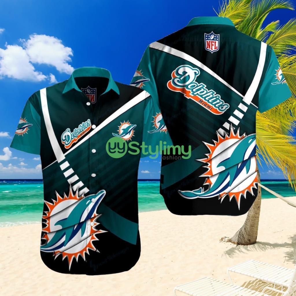 Nfl Miami Dolphins Short Sleeve Button Shirt 2 Nfl Miami Dolphins Short Sleeve Button Shirt Product Photo 1