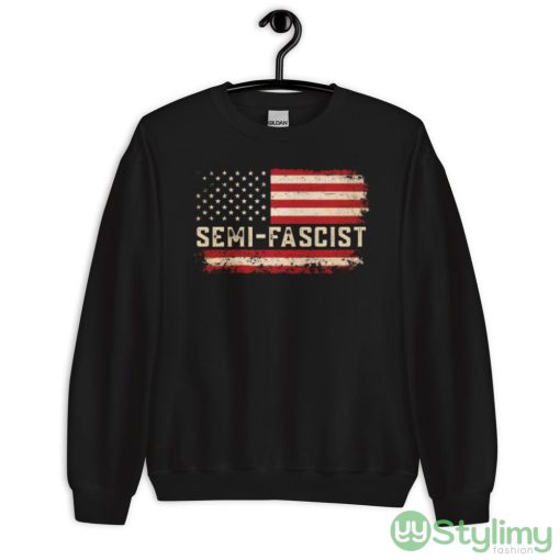 Semi-Fascist Biden Quotes Funny T Shirt - 18000 Unisex Heavy Blend Crewneck Sweatshirt