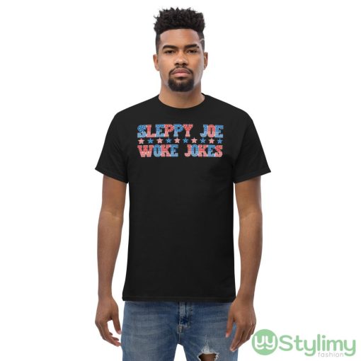 Sleppy Joe Woke Jokes Funny T Shirt - Men’s Classic Tee Gildan 5000