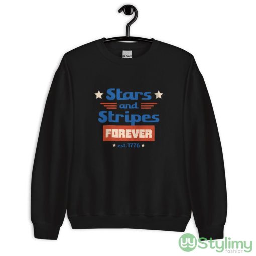 Star And Stripes Forever Funny T Shirt - 18000 Unisex Heavy Blend Crewneck Sweatshirt
