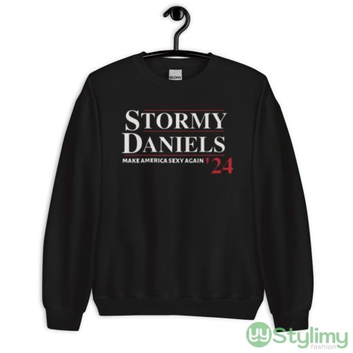 Stormy Daniels for President Funny T Shirt - 18000 Unisex Heavy Blend Crewneck Sweatshirt