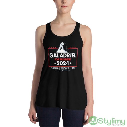 Strong Female for President Funny T Shirt - 8800 Women's Flowy Racerback Tank