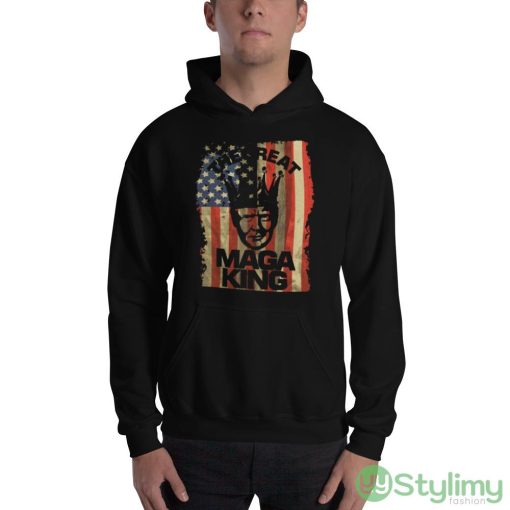 The Great MAGA King Funny T Shirt - 18500 Unisex Heavy Blend Hooded Sweatshirt