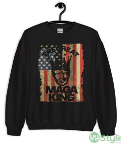 The Great MAGA King Funny T Shirt - 18000 Unisex Heavy Blend Crewneck Sweatshirt