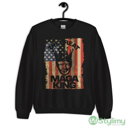The Great MAGA King Funny T Shirt - 18000 Unisex Heavy Blend Crewneck Sweatshirt