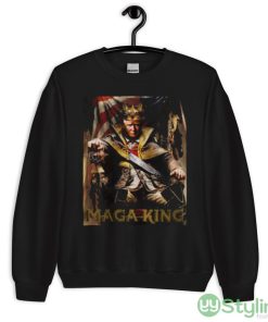 The Great MAGA King Ultra MAGA Black T Shirt - 18000 Unisex Heavy Blend Crewneck Sweatshirt