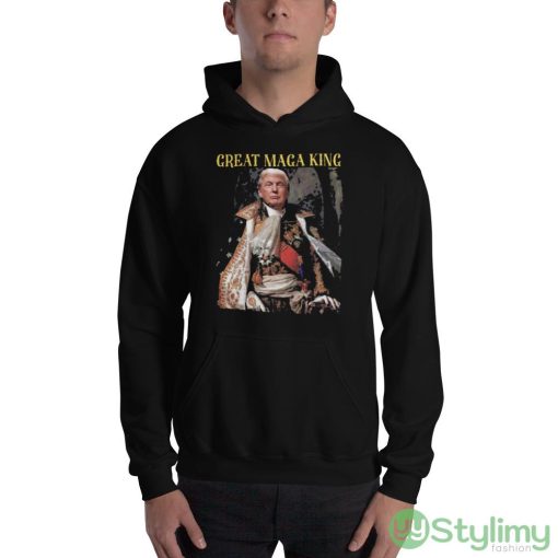 The Return Of The Great Maga King Black T Shirt - 18500 Unisex Heavy Blend Hooded Sweatshirt