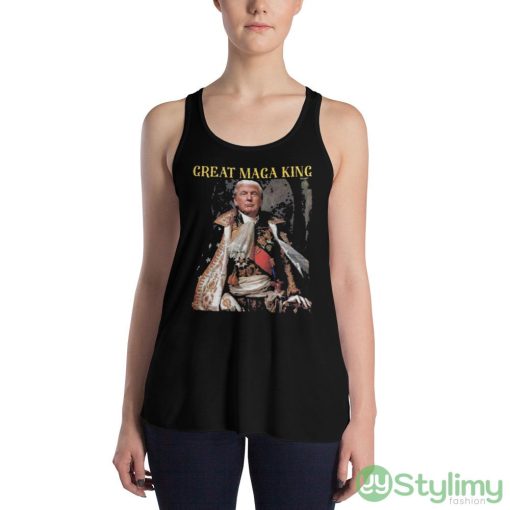 The Return Of The Great Maga King Black T Shirt - 8800 Women's Flowy Racerback Tank